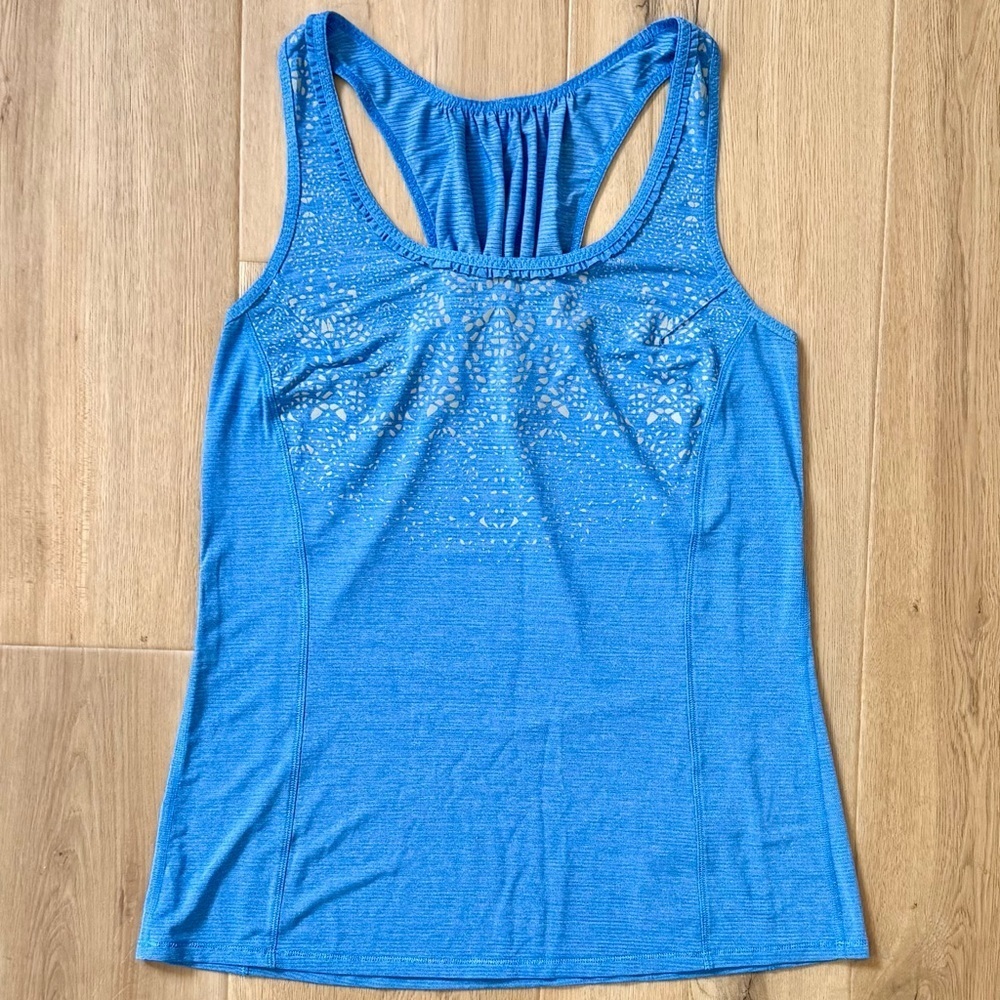 Lululemon Blue Racerback Tank Top Size 12